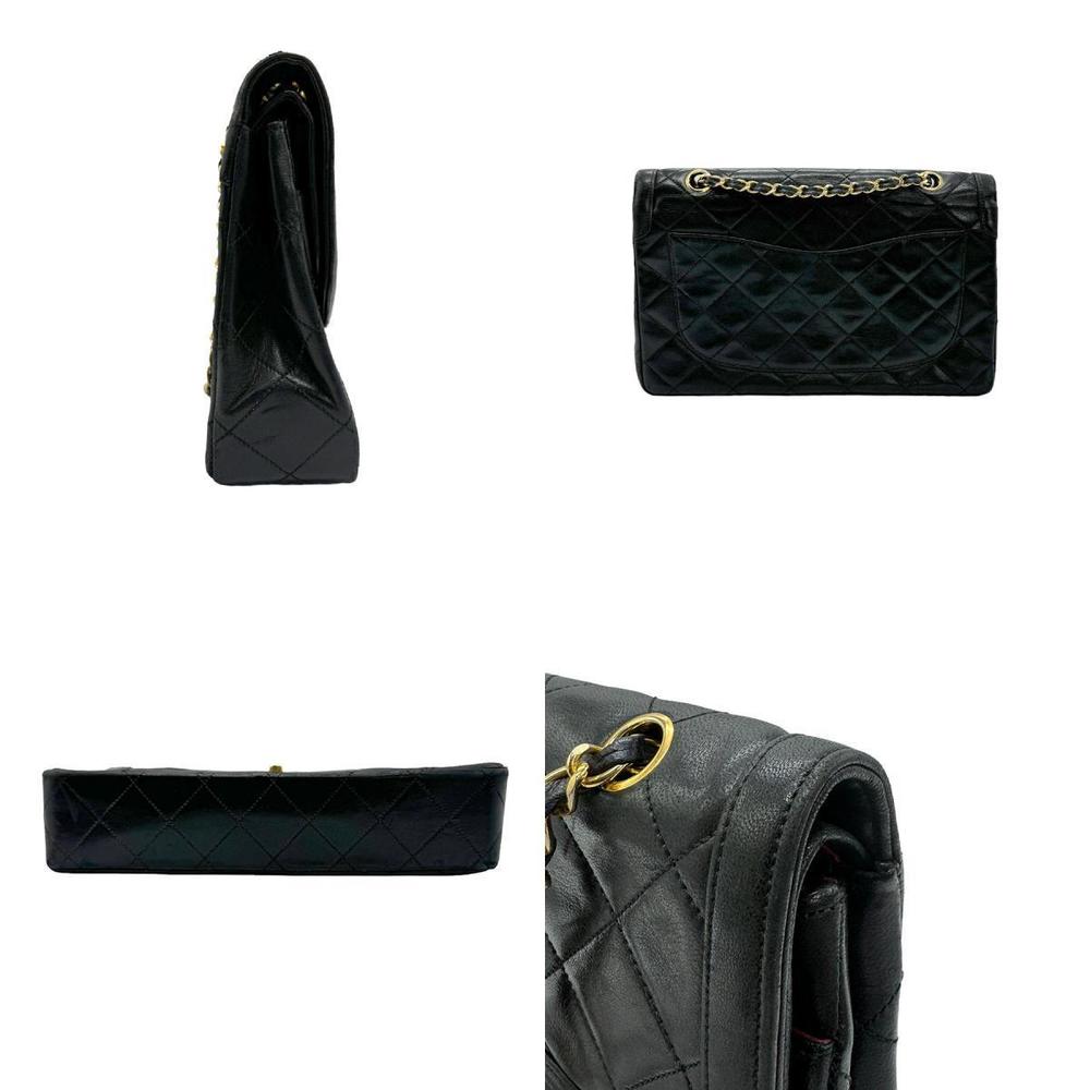 Chanel Black Double Bag Shoulder Flap Chain